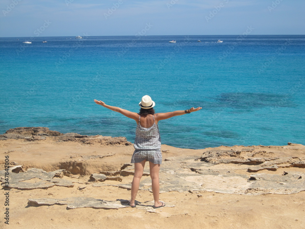 Disfrutando en la isla de Formentera