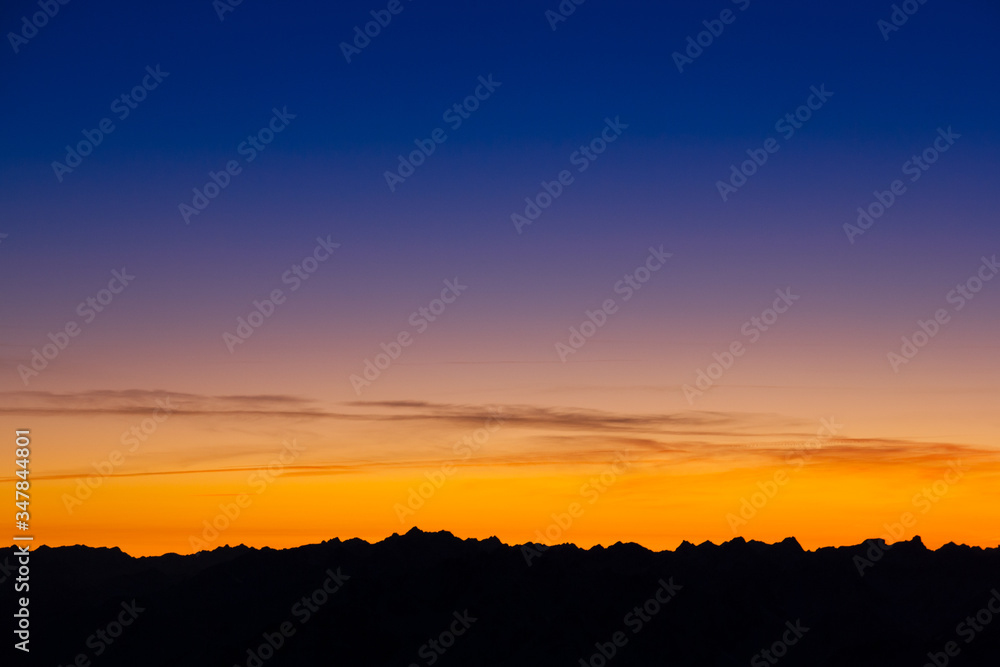 Sonnenuntergang auf der Zugspitze 