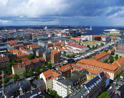 Panoramic view of Copenhagen 
