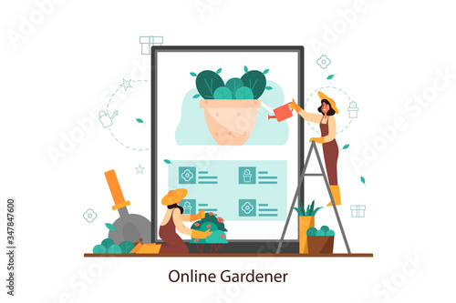 Idea of online gardening and horticultural designer service