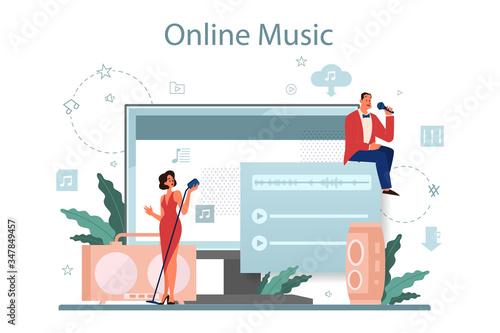Music streaming service and platform. Streaming music online