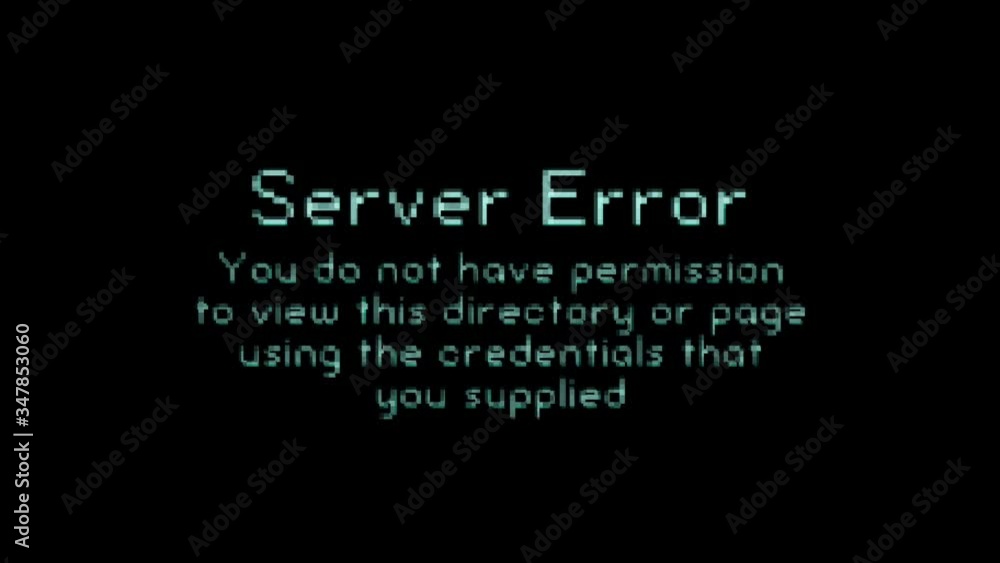 Server Error Message With Bad Glitch Effect/ 4k animation of an internet server error message with digital text blinking and glitch and twitch textured effect Server Error Message With Bad Glitch Effect/ 4k animation of an internet server error message with digital text blinking and glitch and twitch textured effect