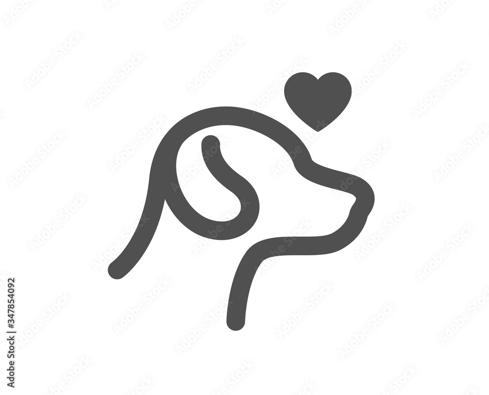 Pets care icon. Veterinary clinic sign. Dog health symbol. Classic flat style. Quality design element. Simple pets care icon. Vector Pets care icon. Veterinary clinic sign. Dog health symbol. Classic flat style. Quality design element. Simple pets care icon. Vector