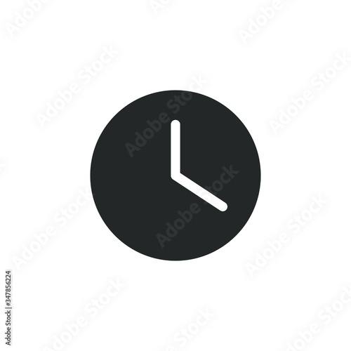 Pending icon, time icon with fill color style design