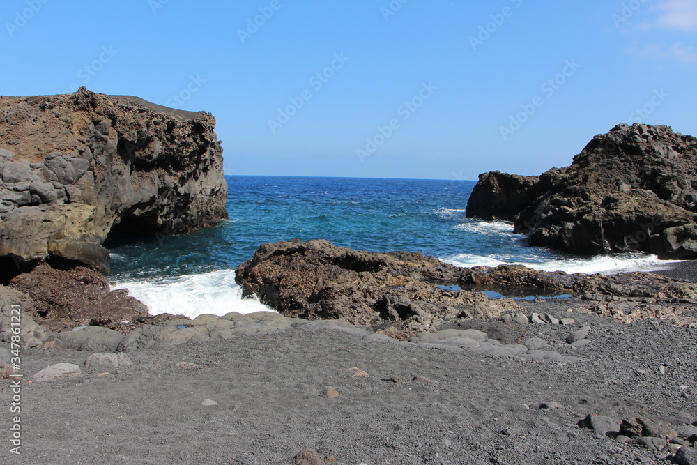 Costa volcánica en La Palma