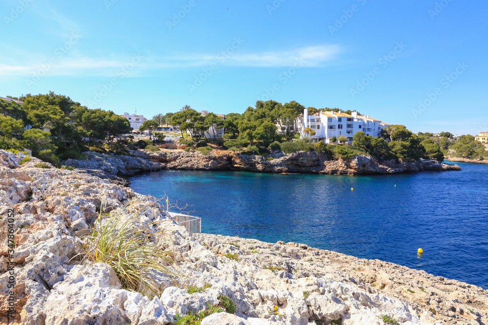 The island of Majorca -On holiday trip east of the island - Cala D´Or
