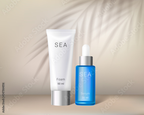 Moisture ads foam and serum