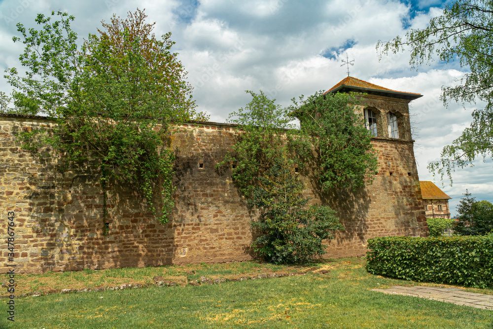 Mauer mit Wachturm Mauer mit Wachturm