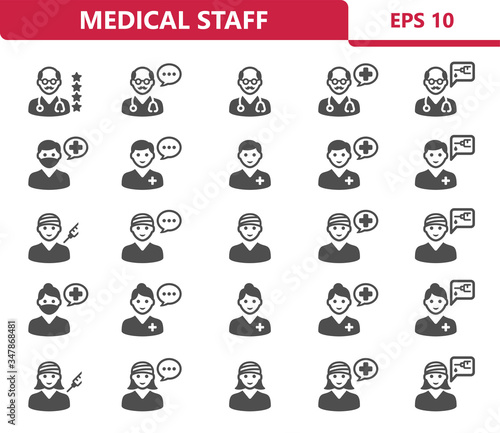 Medical Staff Icons