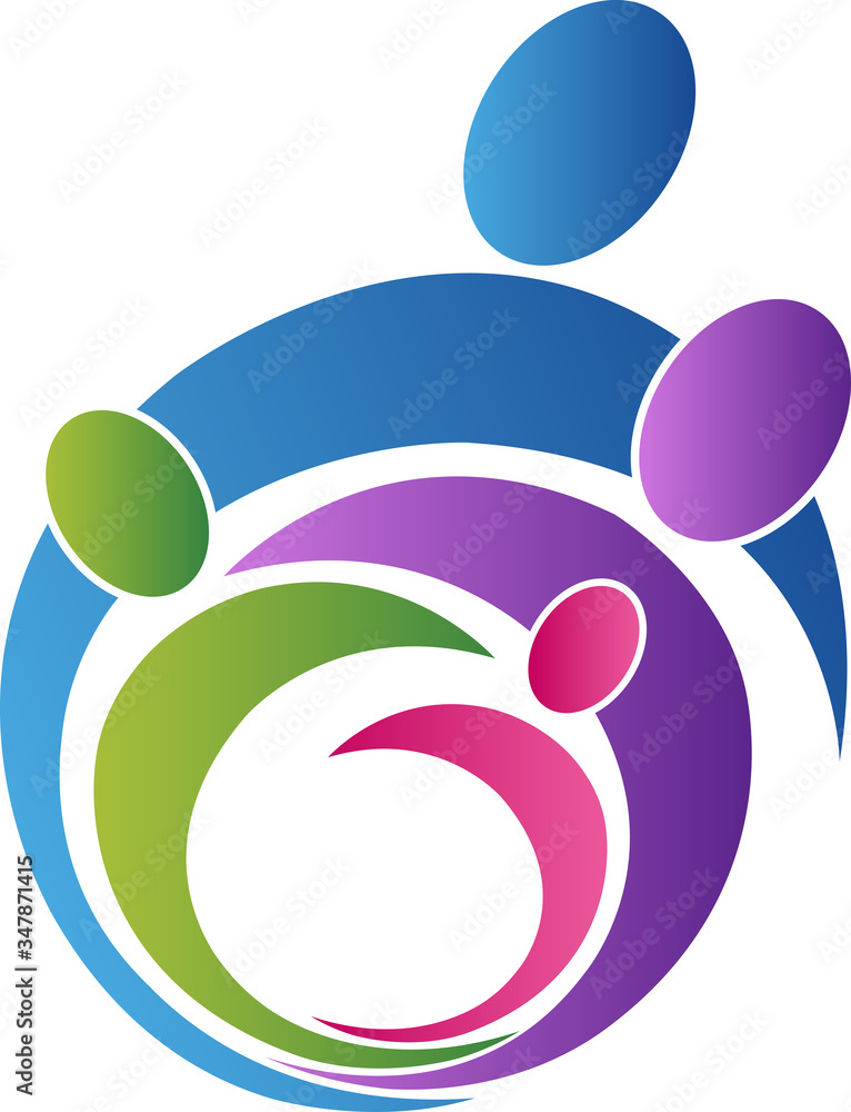 Illustration art of a couples logo with isolated background Illustration art of a couples logo with isolated background