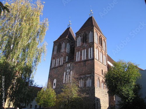 Sankt Nikolai Kirche Backsteingotik historische Stadt Luckau photo