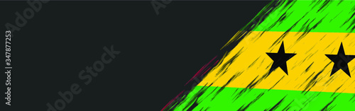 Sao Tome and Principe flag banner