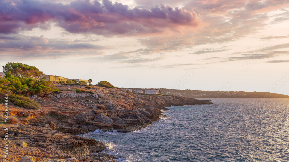 sunset over the sea