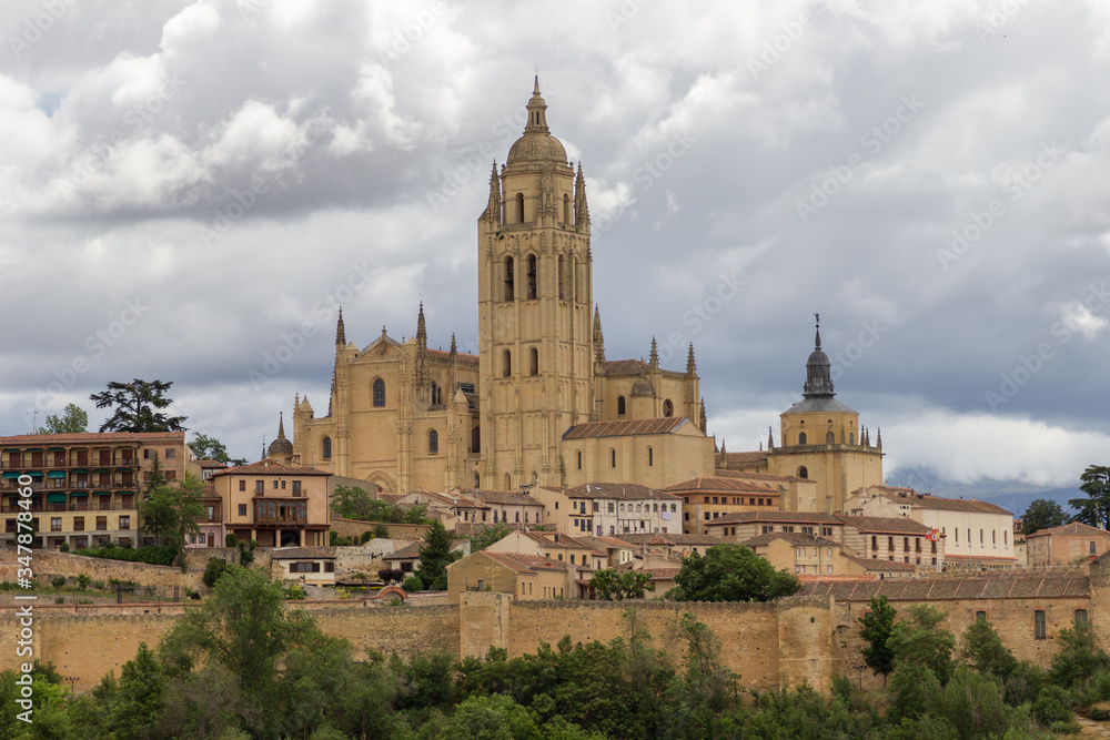 View of the city of Segovia (Spain)