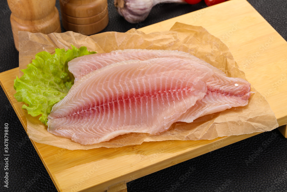 Raw tilapia fish Raw tilapia fish