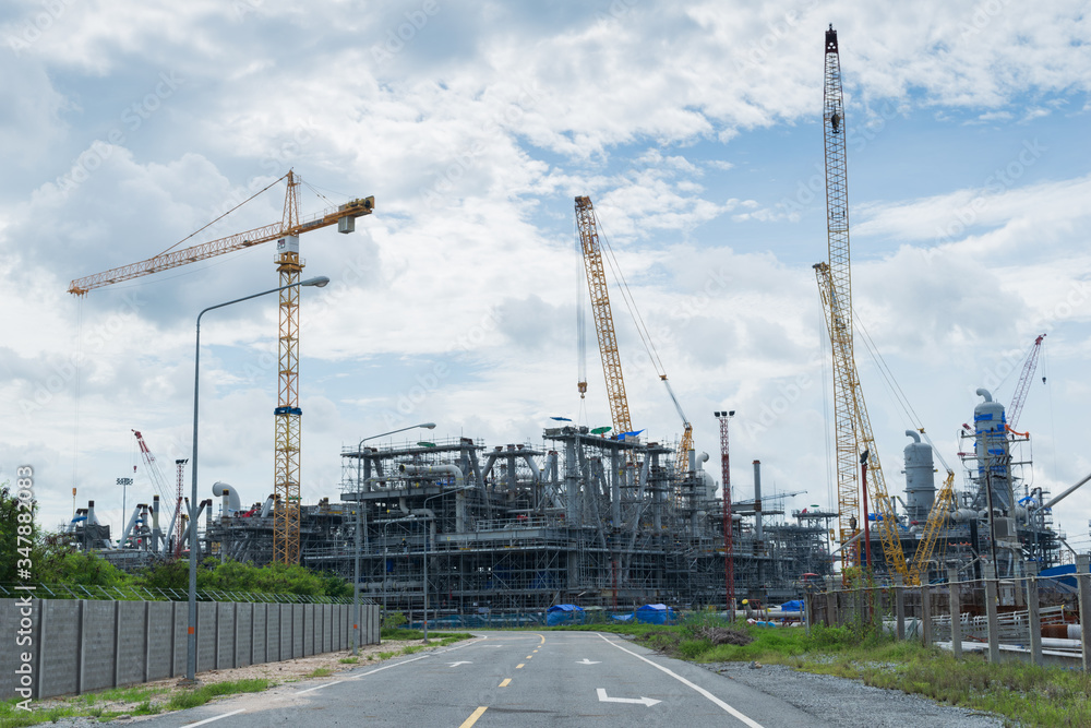 Construction Industry oil rig refinery working site Construction Industry oil rig refinery working site