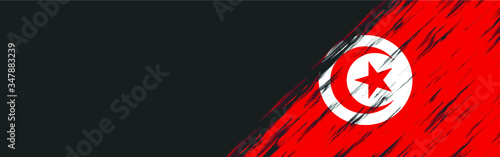 Tunisia flag banner