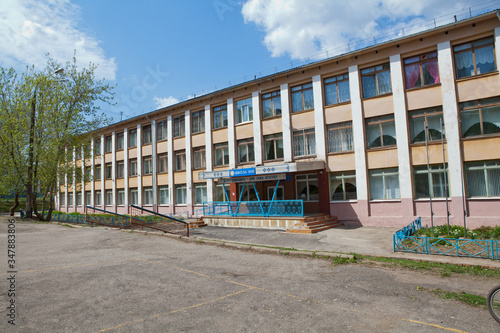 школа фасад,school façade,