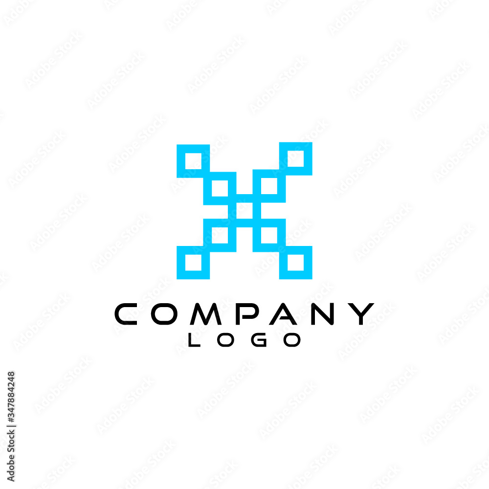 cube with X letter logo design vector cube with X letter logo design vector