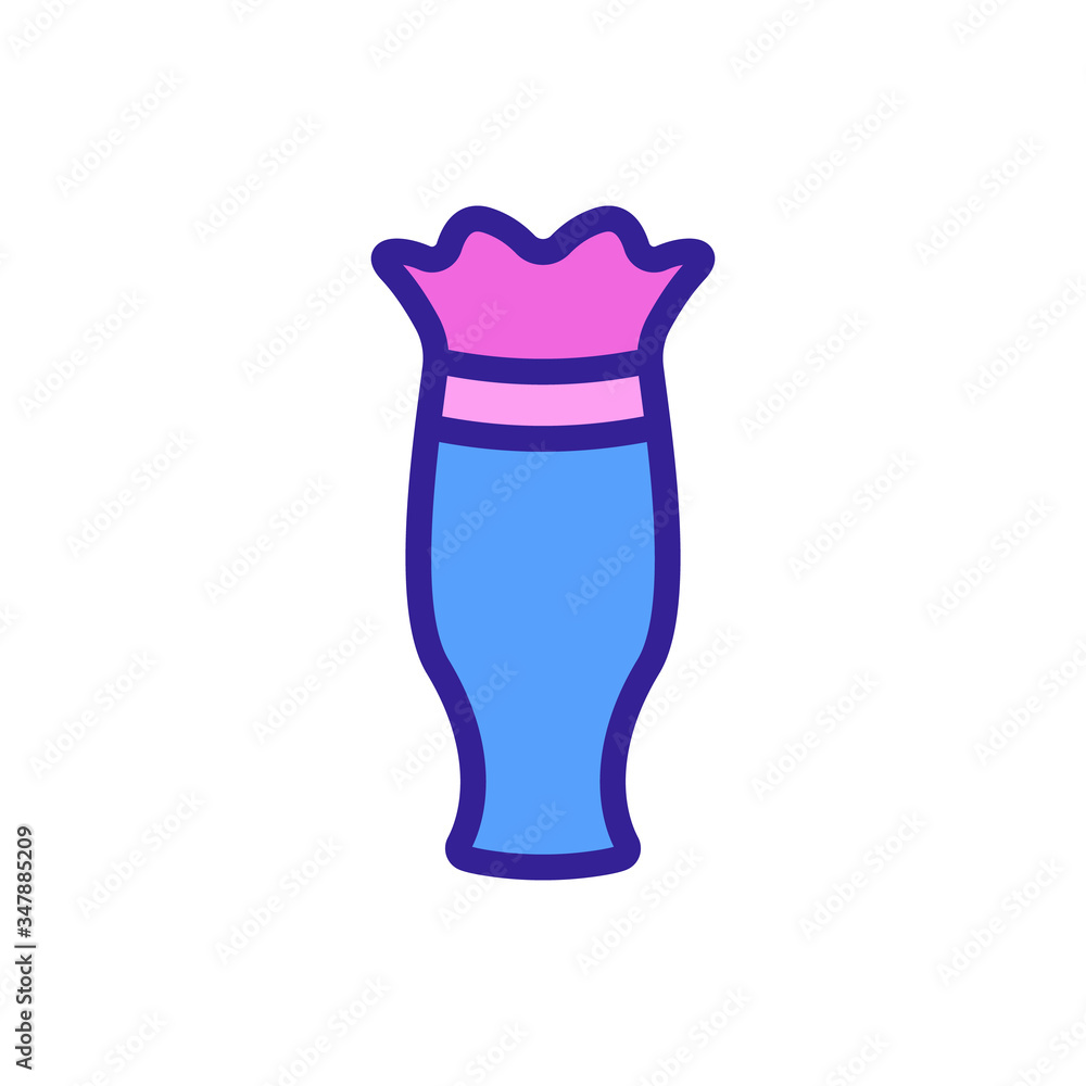 broken home vase icon vector. broken home vase sign. color symbol illustration broken home vase icon vector. broken home vase sign. color symbol illustration