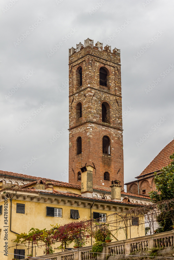 View of  the city of Lucca, Tuscany, Italy