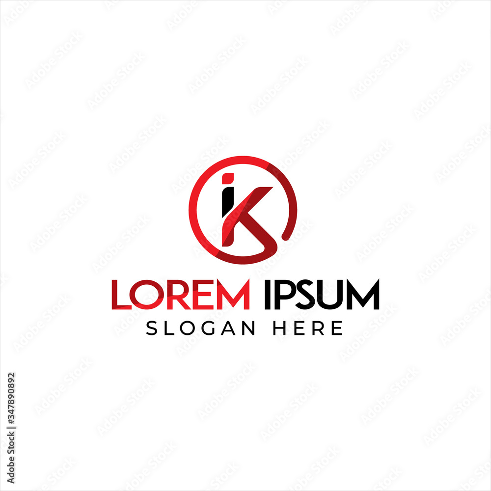 IK letter logo design template vector eps IK letter logo design template vector eps