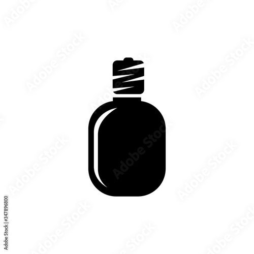 Hunter Water Bottle, Flask Flat Vector Icon photo