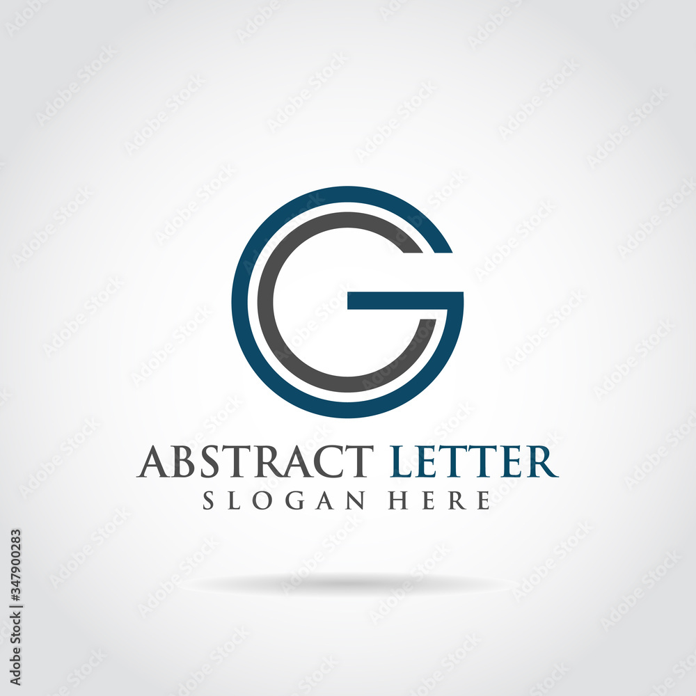 Abstract letter CG template logo deign. simple flat logo Abstract letter CG template logo deign. simple flat logo