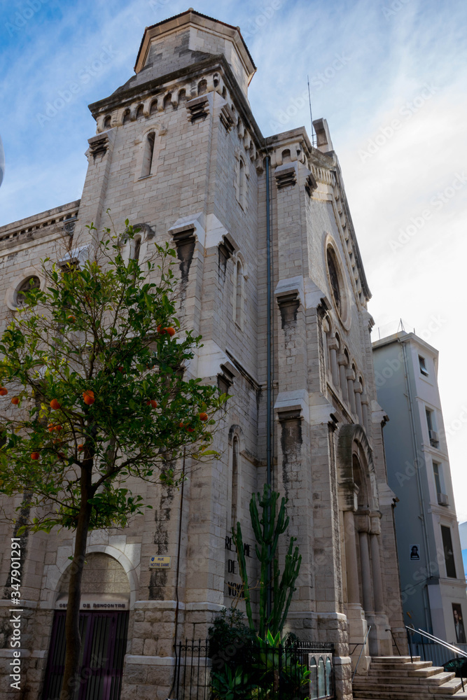 Stone church in Cannes, South France Stone church in Cannes, South France