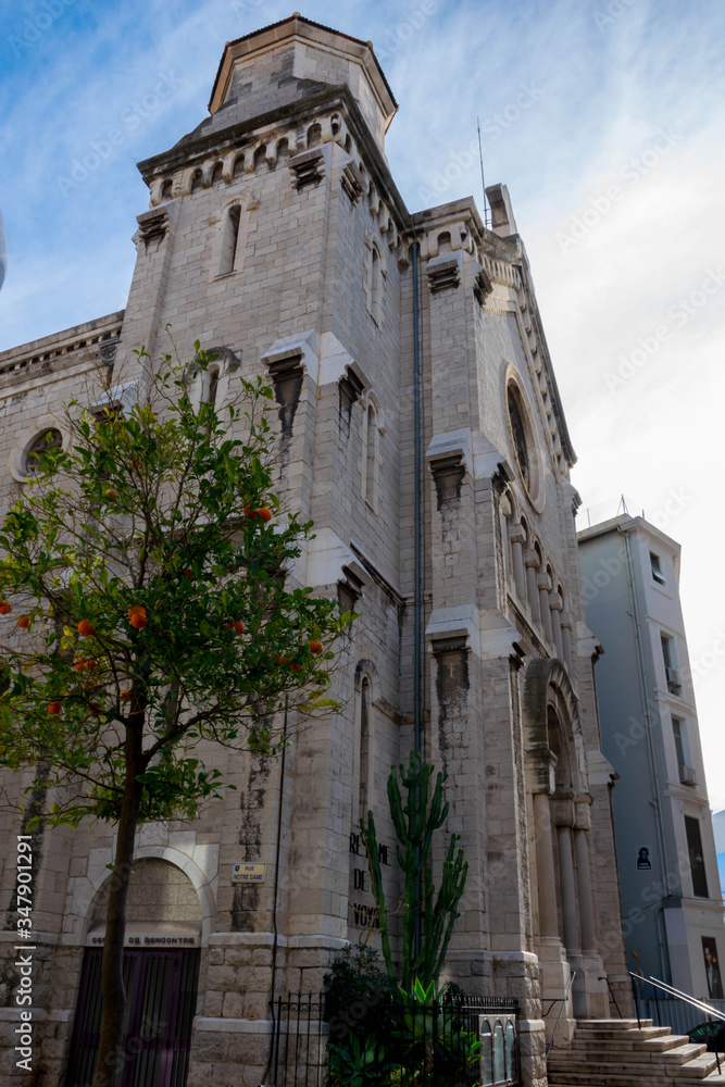 Stone church in Cannes, South France