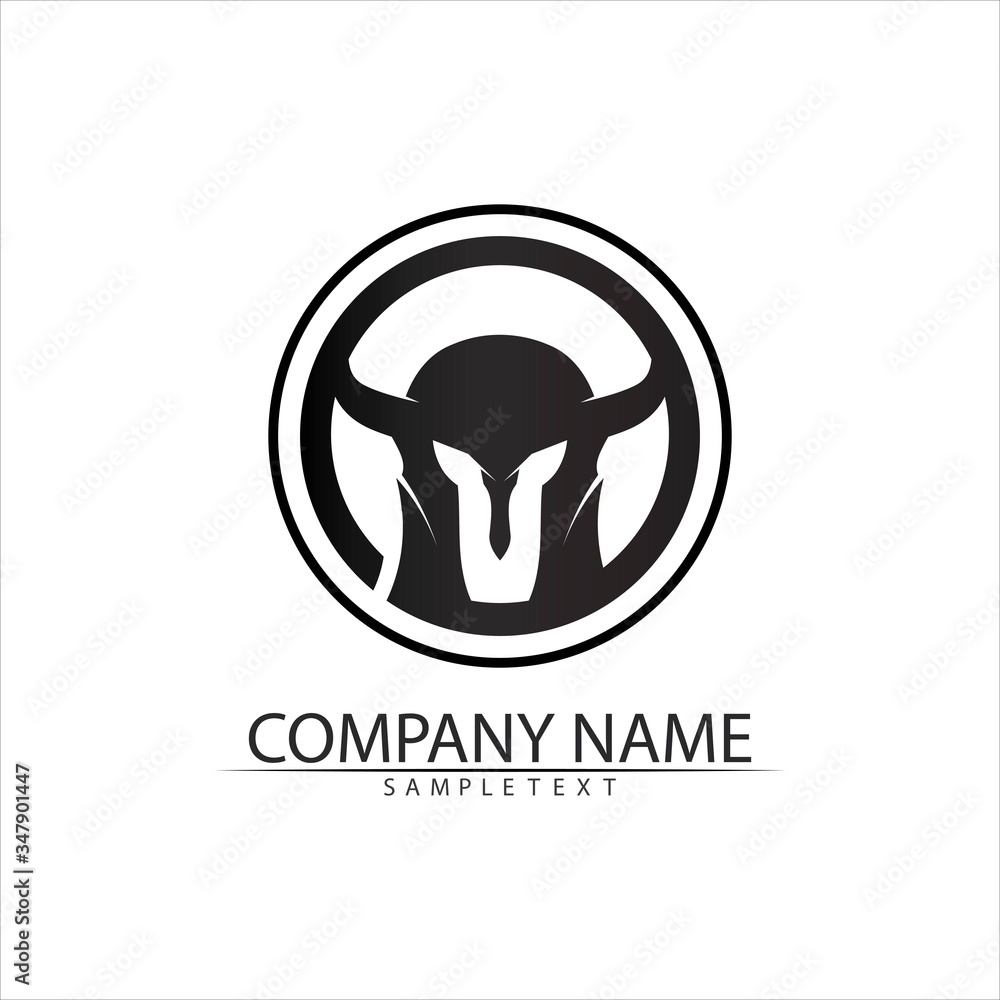 Spartan helmet logo template