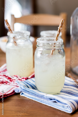 Homemade Lemonade in a jar