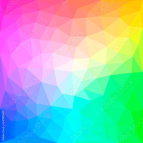 Modern bright blurred abstract polygonal mosaic background. Geometric texture background in origami style.