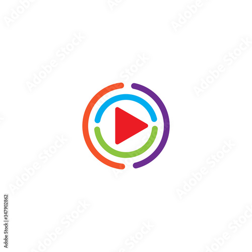 Play Logo Template vector icon