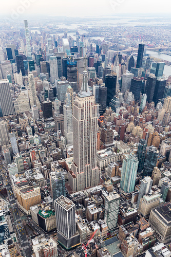 Empire state building from the air