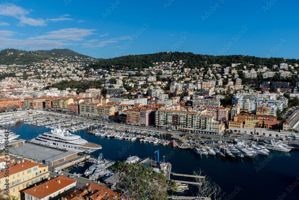 Port in Nice, South France