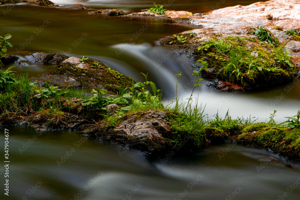 Langzeitbelichtung an der Bode bei Thale im Harz Langzeitbelichtung an der Bode bei Thale im Harz