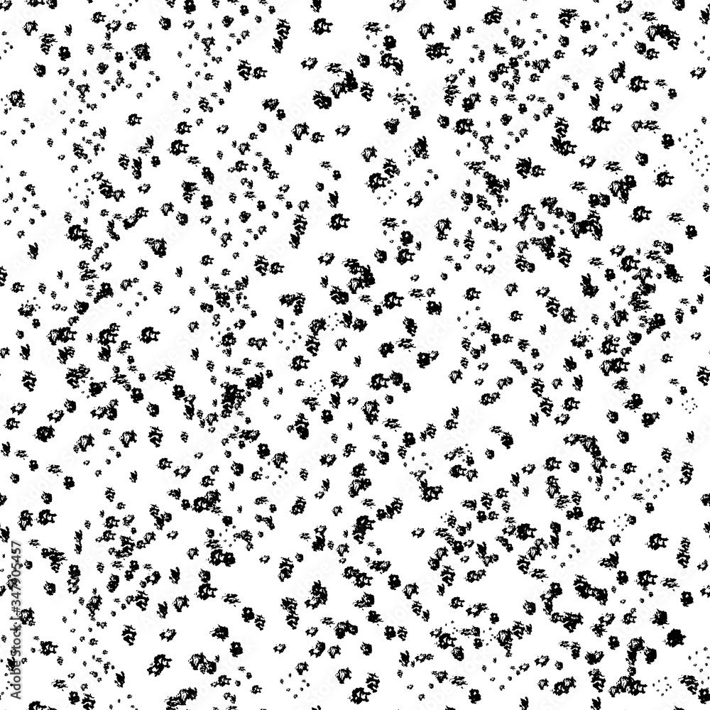 Seamless leopard pattern. Freehand ink brush strokes. Modern monochrome texture. Simple texture. Vector
