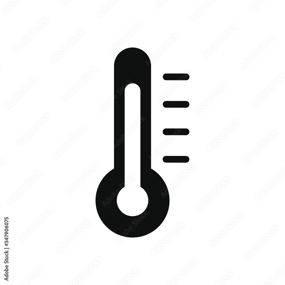 medicine concept, temperature thermometer icon, silhouette style medicine concept, temperature thermometer icon, silhouette style