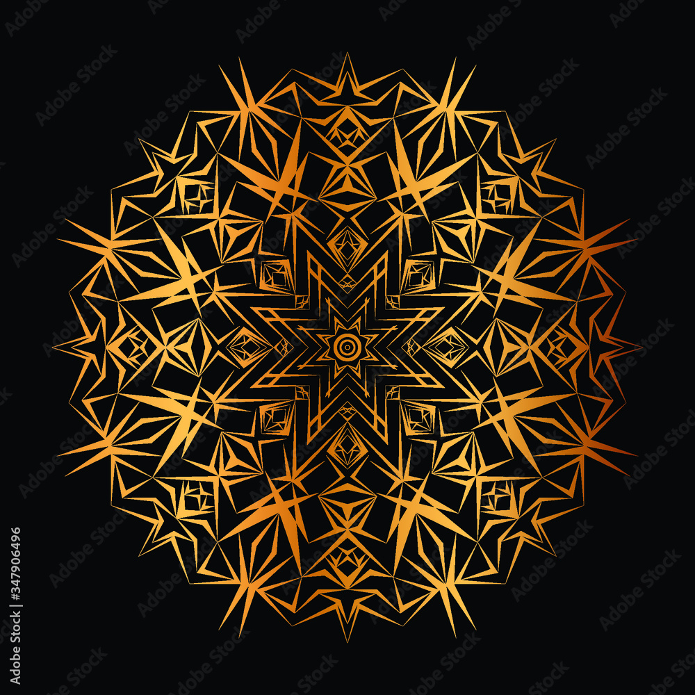 Abstract floral Background with Golden Ornament Mandala Background
Abstract floral Background with Golden Ornament Mandala Background