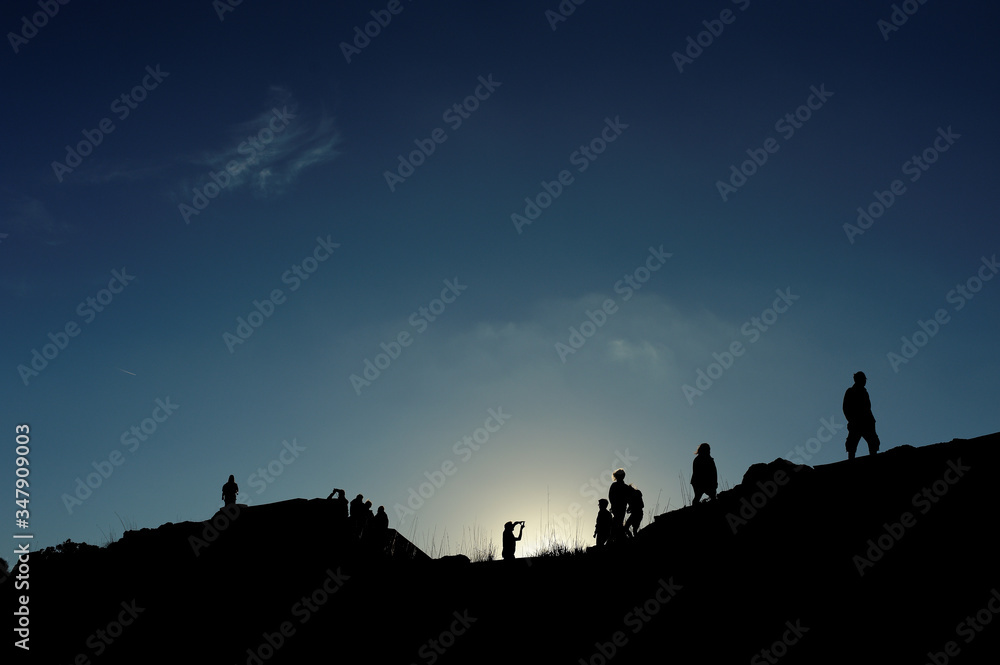 Chinese shadow of a family picture