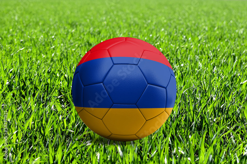 Armenia Flag on Soccer Ball
