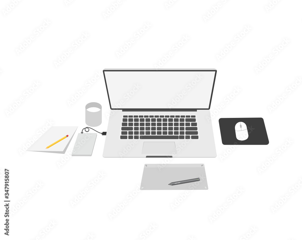Financial Report, business work Is a desktop notebook screen for business people, education Financial Report, business work Is a desktop notebook screen for business people, education