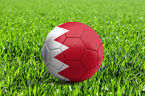 Bahrain Flag on Soccer Ball