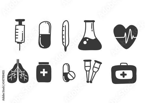 Cartoon painting Medical equipment Is a vector image or illustration that can be used for various designs and media.