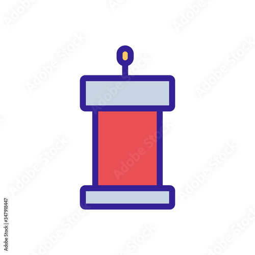 grandstand for people icon vector. grandstand for people sign. color symbol illustration