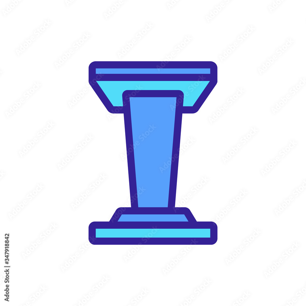 tribune for public icon vector. tribune for public sign. color symbol illustration tribune for public icon vector. tribune for public sign. color symbol illustration