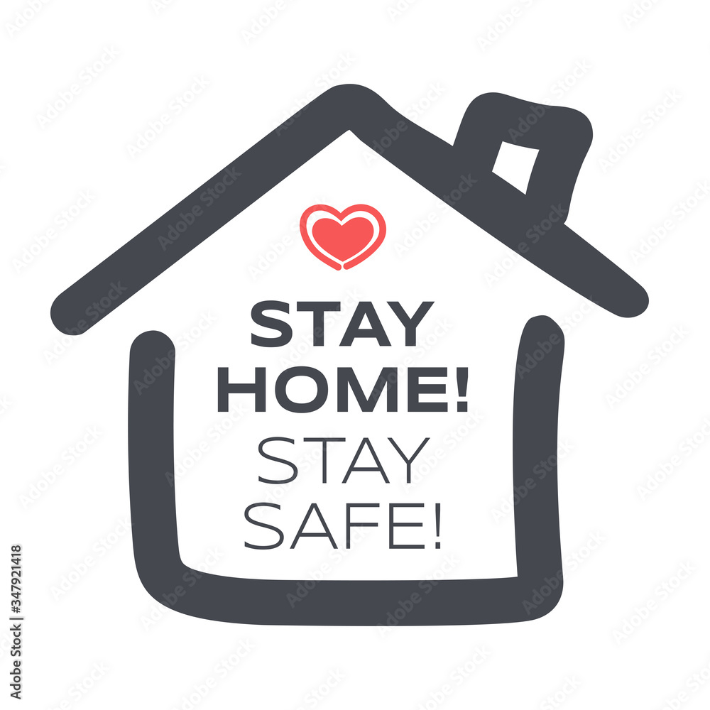 Stay home, stay safe vector flat illustration. Quarantine, self isolation during global pandemic of Coronavirus covid-19. Stay home, stay safe vector flat illustration. Quarantine, self isolation during global pandemic of Coronavirus covid-19.