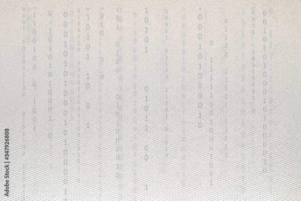 sheet of paper with a binary code textured surface sheet of paper with a binary code textured surface