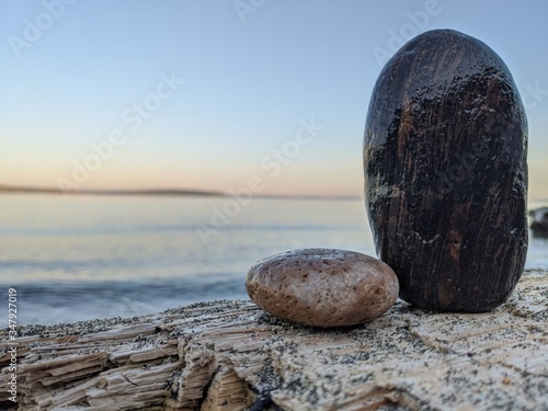 Canvas Print stones in water